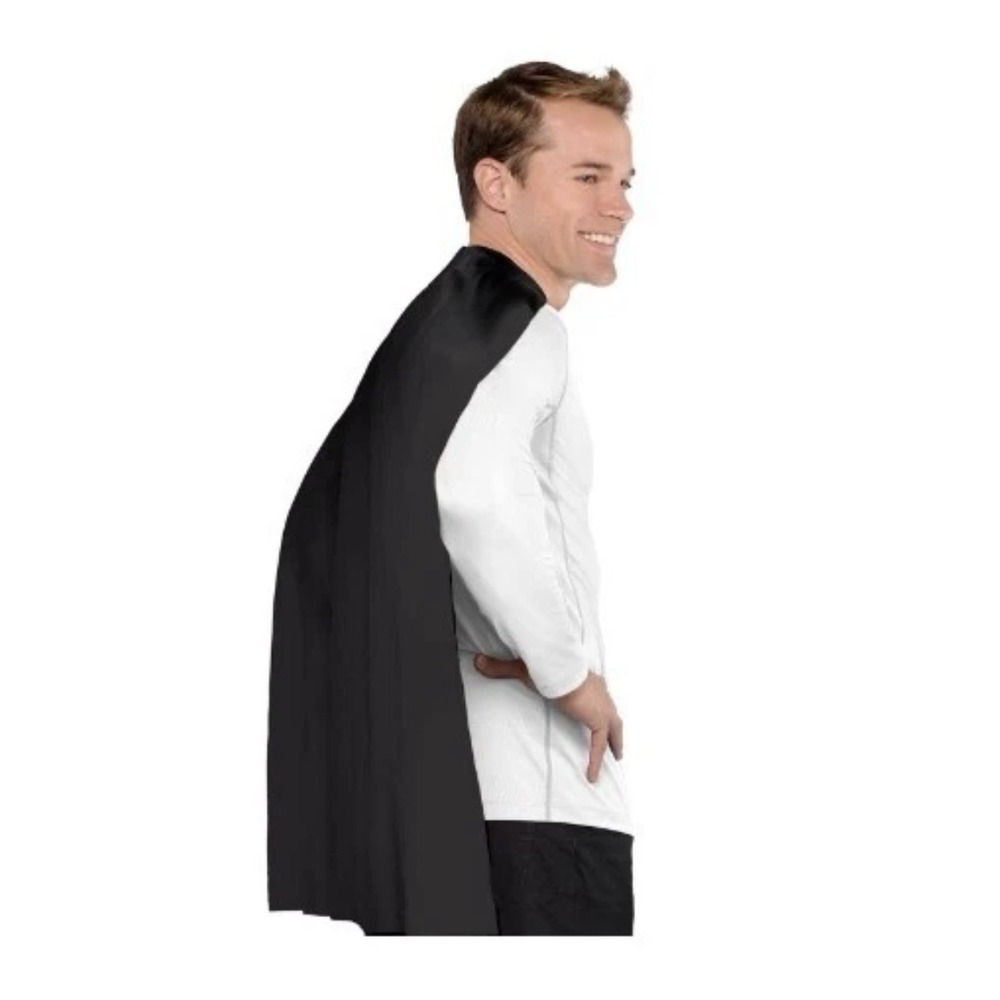 Amscan Costume Black Cape One Size Fits Adult‎ / Child NEW